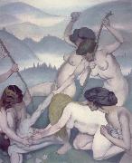 Felix Vallotton The Slaying of Orpheus oil painting